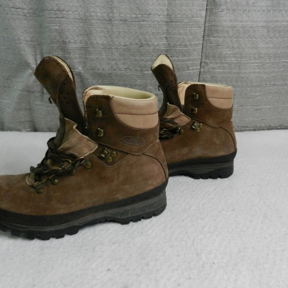 VINTAGE Raichle Mammut Boots Size UK 6.5 Suede Leather 6" Hiking Waterproof - Picture 8 of 15